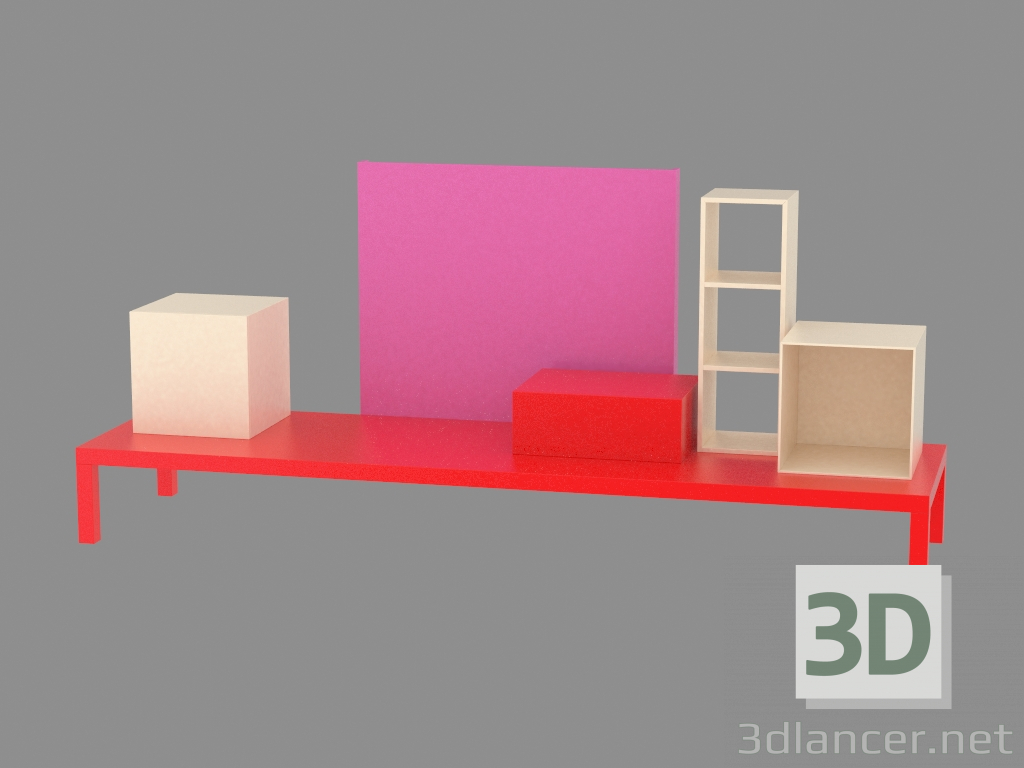 3d model Modular Storage System Burkina Faso - preview