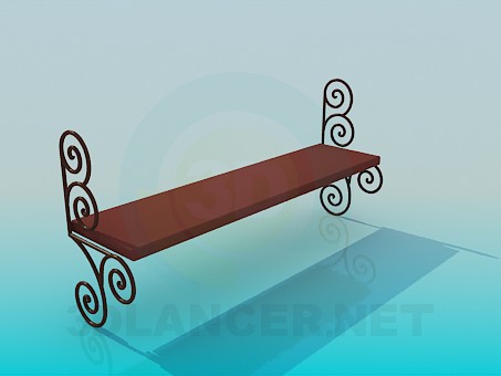 3d model Bench - preview