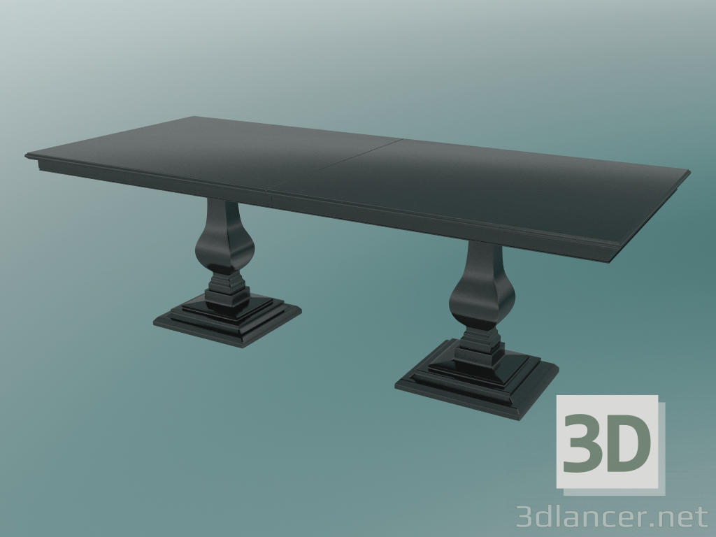 3d model Rectangular folding dining table - preview