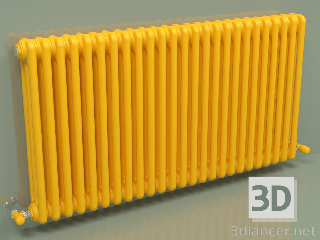 modello 3D Radiatore TESI 3 (H 600 25EL, giallo melone - RAL 1028) - anteprima