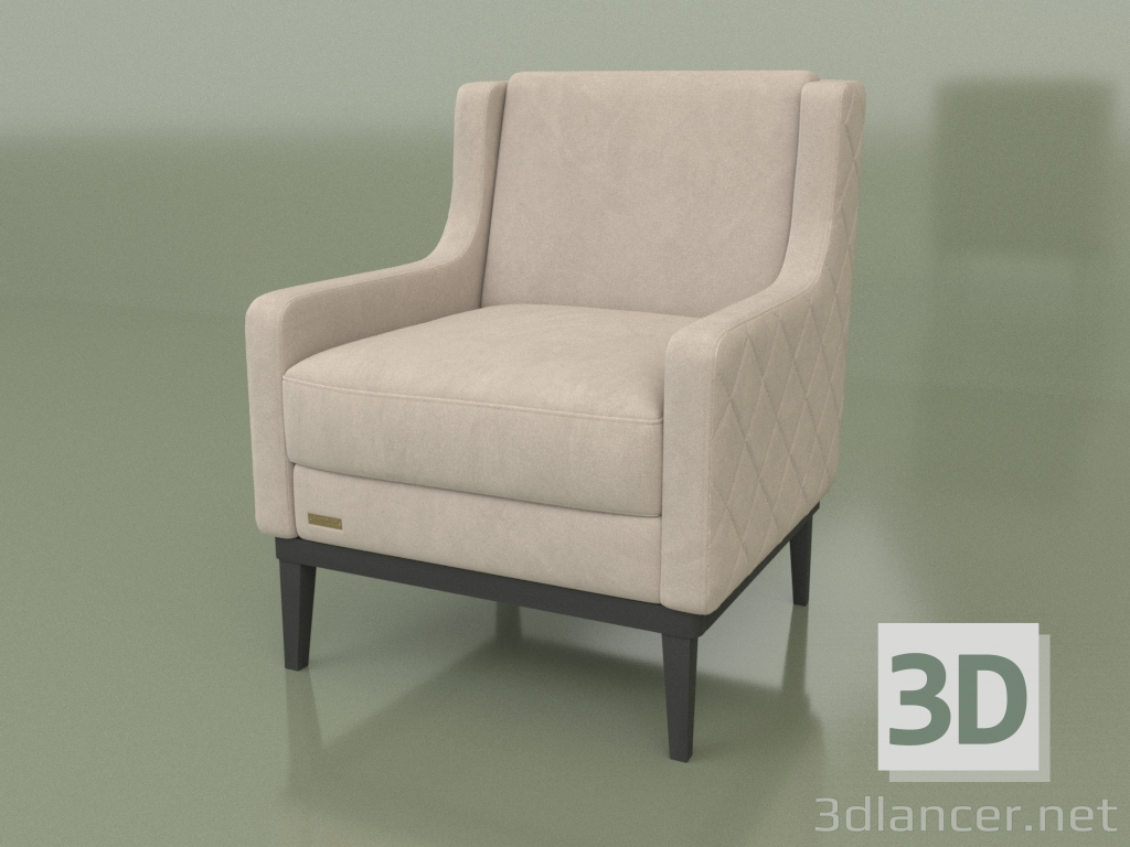 modèle 3D Fauteuil Asti mini - preview