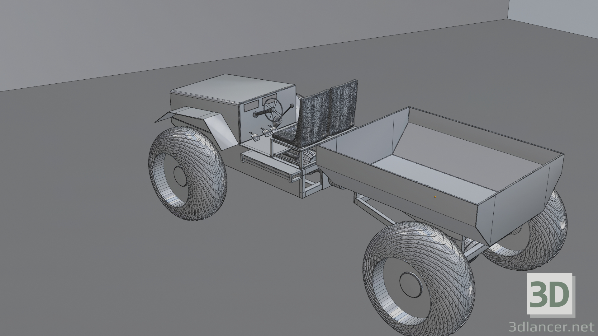 3D modeli bataklık gezgini - önizleme