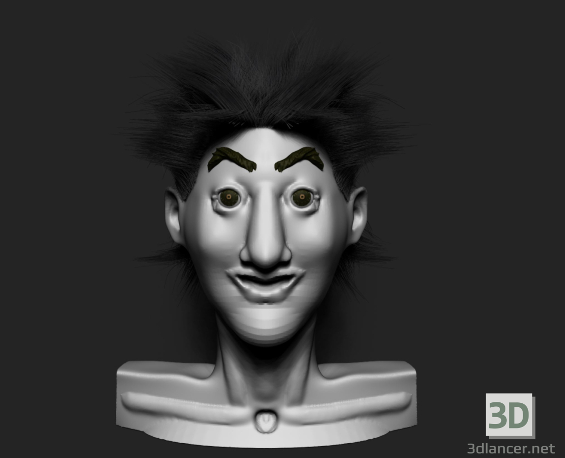 modèle 3D Caricature - preview