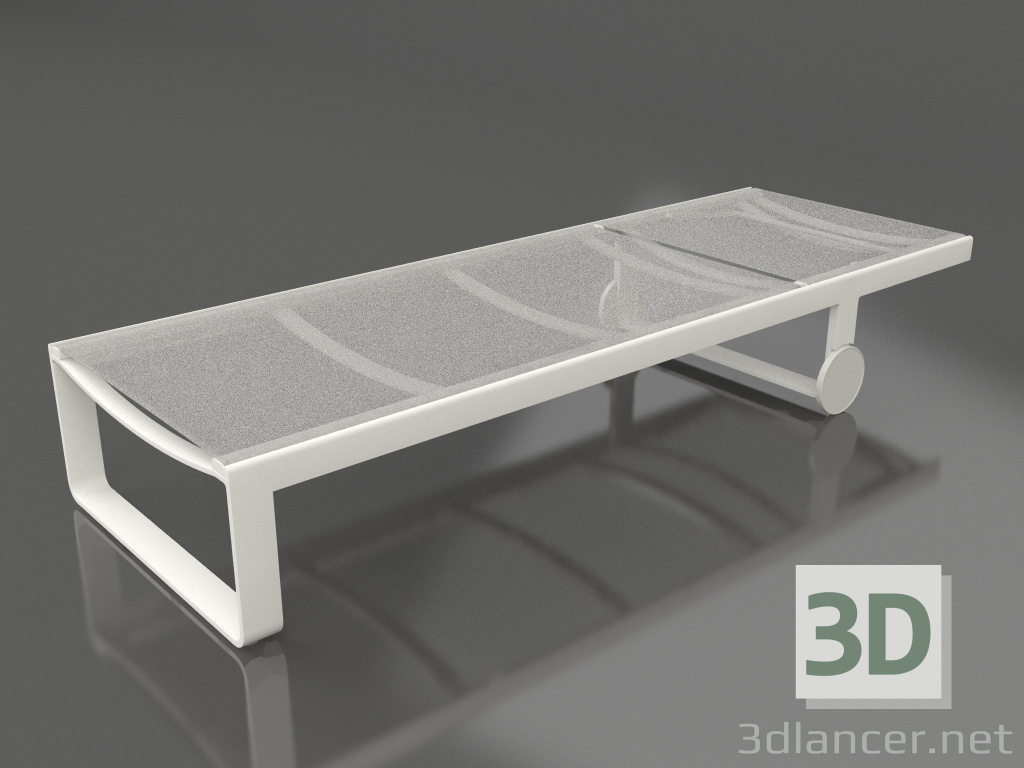 3d model Chaise longue alta (gris ágata) - vista previa