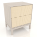 modello 3D Comodino FARGO 2 cassetti con frontali fresati (vaniglia, rovere sbiancato, opzione 3) - anteprima
