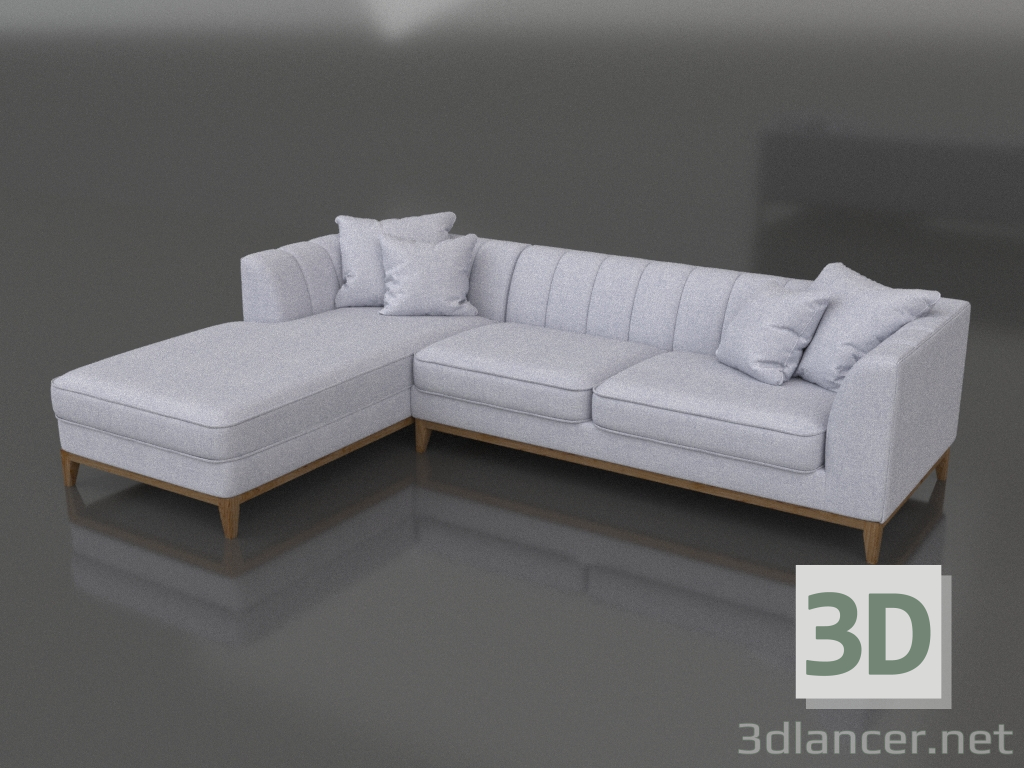 Modelo 3d Sofá de canto Hector - preview
