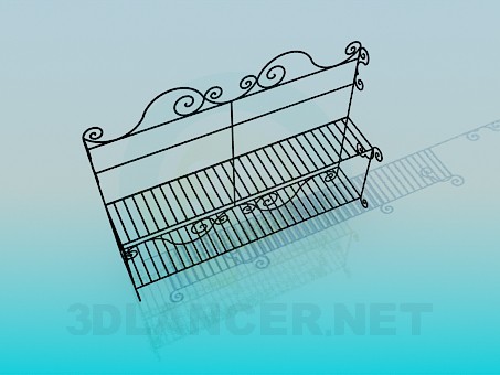 3D Modell Geschmiedete stehen - Vorschau