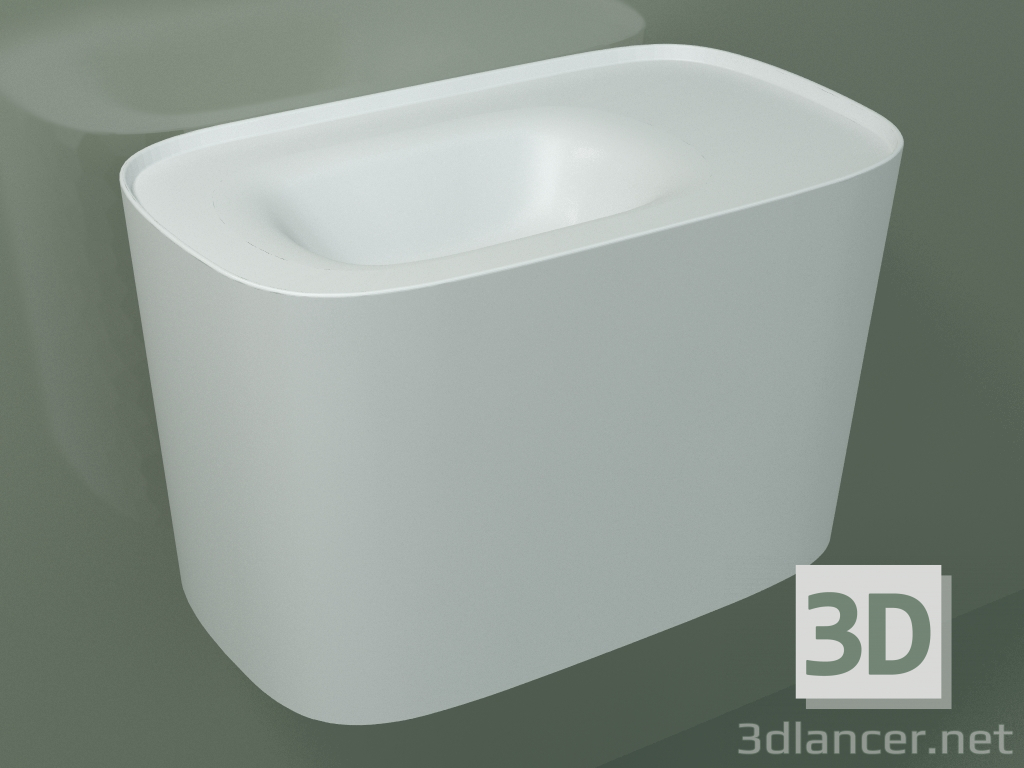 Modelo 3d Lavatório suspenso (sx, L 80, P 48, H 50 cm) - preview