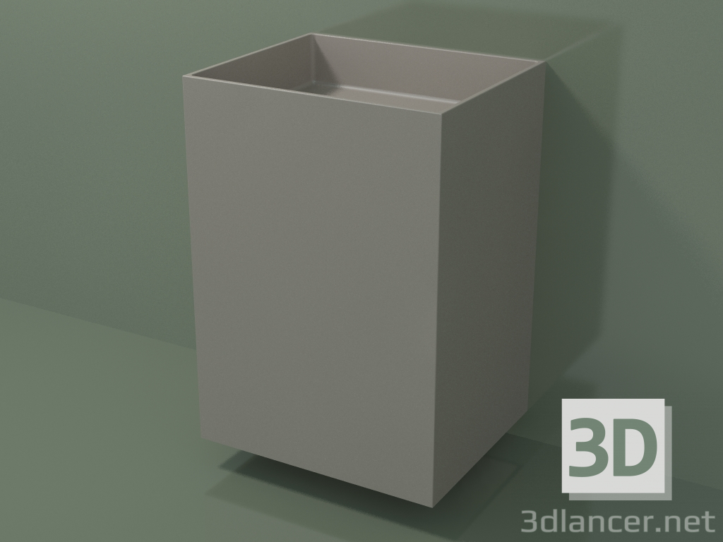 Modelo 3d Lavatório montado na parede (03UN36302, Clay C37, L 60, P 50, H 85 cm) - preview