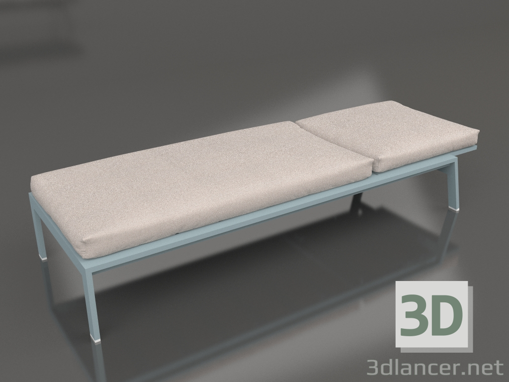 3d model Chaise longue (Gris azul) - vista previa