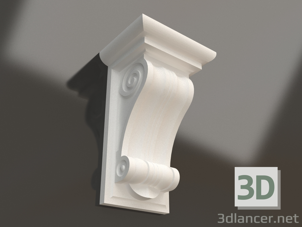 Modelo 3d Suporte de gesso KR 009 (402x250x193) - preview