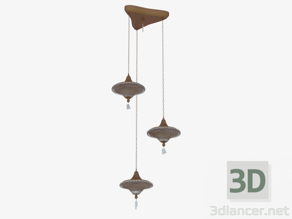 Modelo 3d Candelabro Murano (1217-3P) - preview