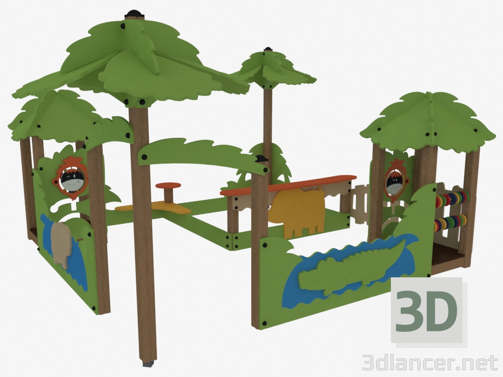 modello 3D Complesso di giochi per bambini (T5310) - anteprima