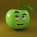 3d Apple model buy - render