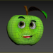 3d Apple model buy - render