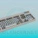 3d model Teclado y ratón - vista previa