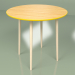 Modelo 3d Mesa do meio Sputnik folheado de 80 cm (amarelo-mostarda) - preview