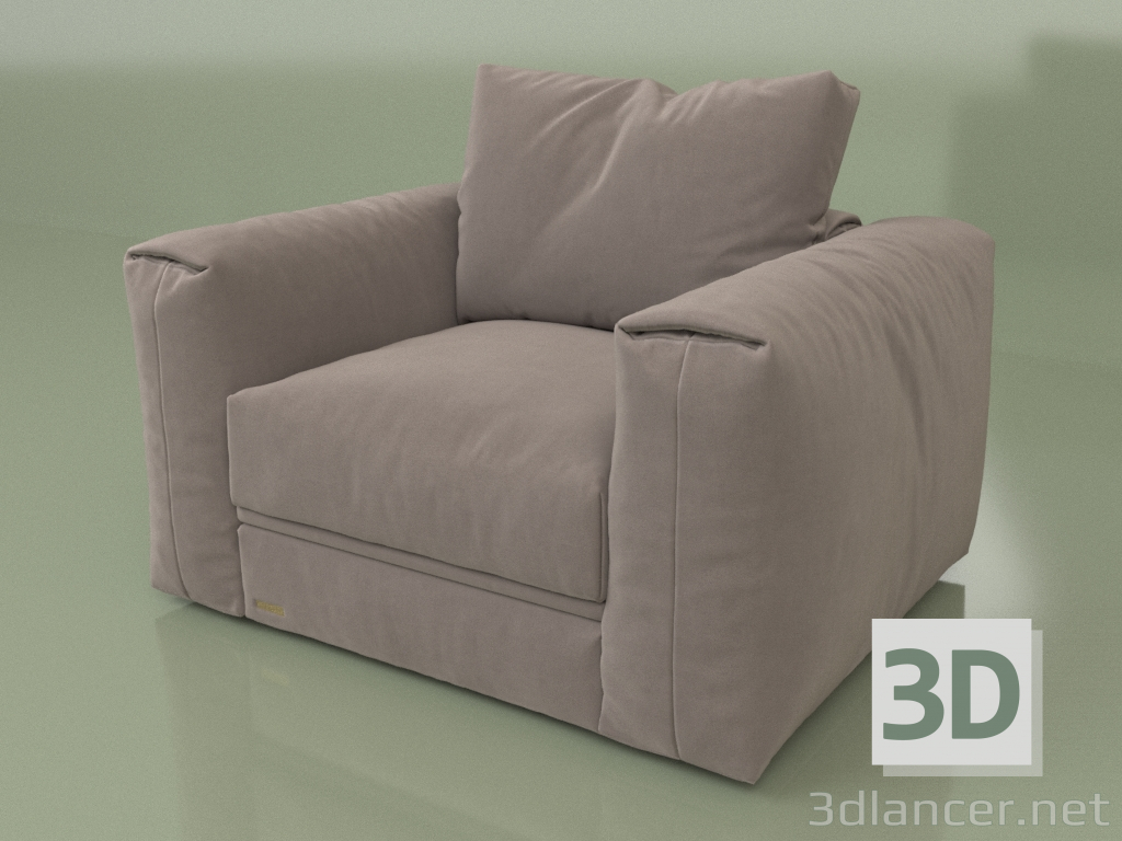 Modelo 3d Poltrona dallas - preview