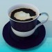 3D Modell Tasse Kaffee - Vorschau