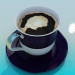 3d model Сup de café - vista previa