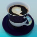 3d model Сup de café - vista previa