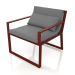 3d model Sillón club (rojo vino) - vista previa