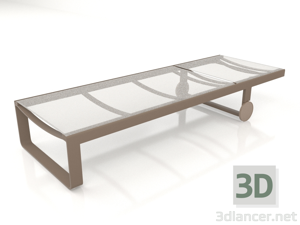 modello 3D Chaise longue alta (Bronzo) - anteprima