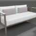 3d model 2-seater sofa (Bronze) - preview