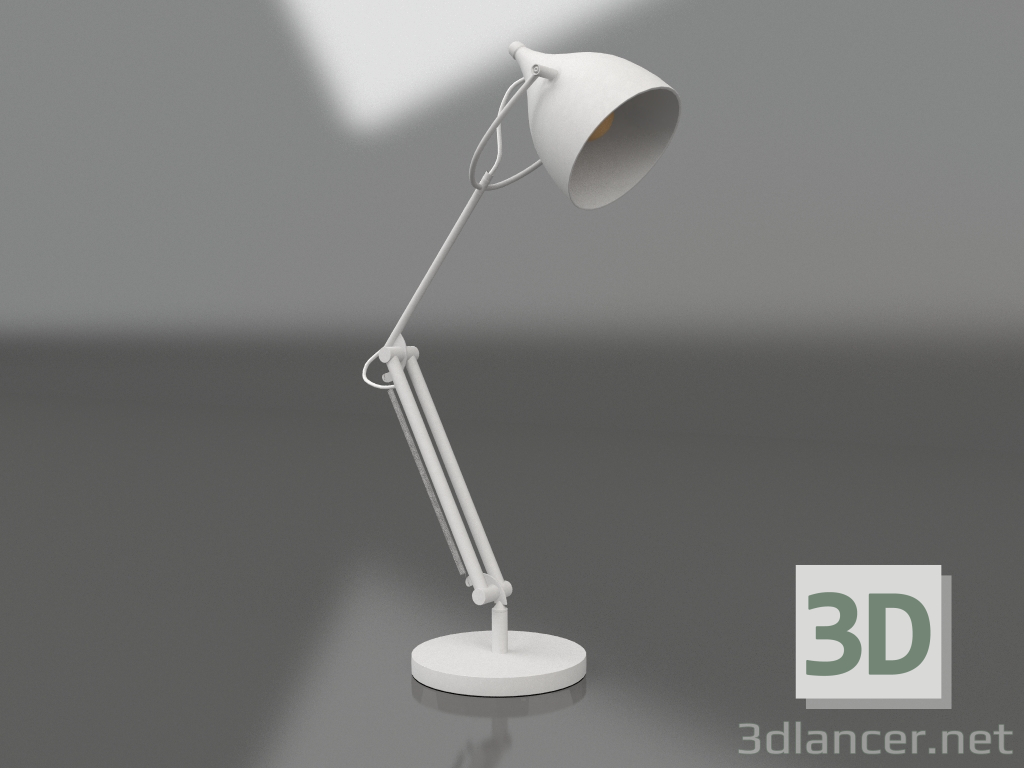 Modelo 3d Candeeiro de mesa para leitura (Branco Mate) - preview