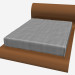 Modelo 3d Cama de casal Foglia - preview