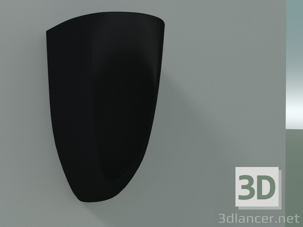 3d model Pote de pared Kikibio (RAL 9005) - vista previa