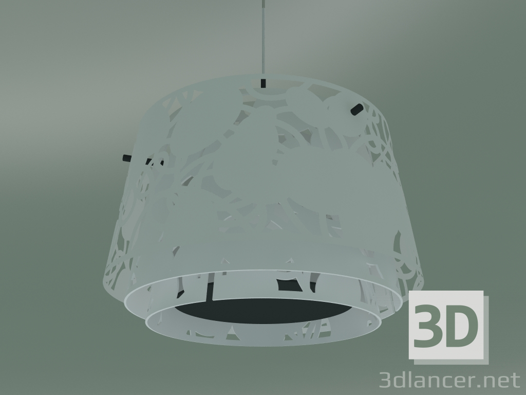 modèle 3D Suspension COLLAGE 450 PEND (70W E27, BLANC MAT) - preview