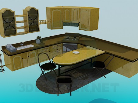 3d model Juego de cocina - vista previa