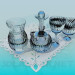 3d model Un conjunto de vidrio de corte - vista previa