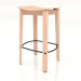 3d model Semi-bar stool Nora (light) - preview