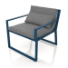 modèle 3D Fauteuil club (Gris bleu) - preview