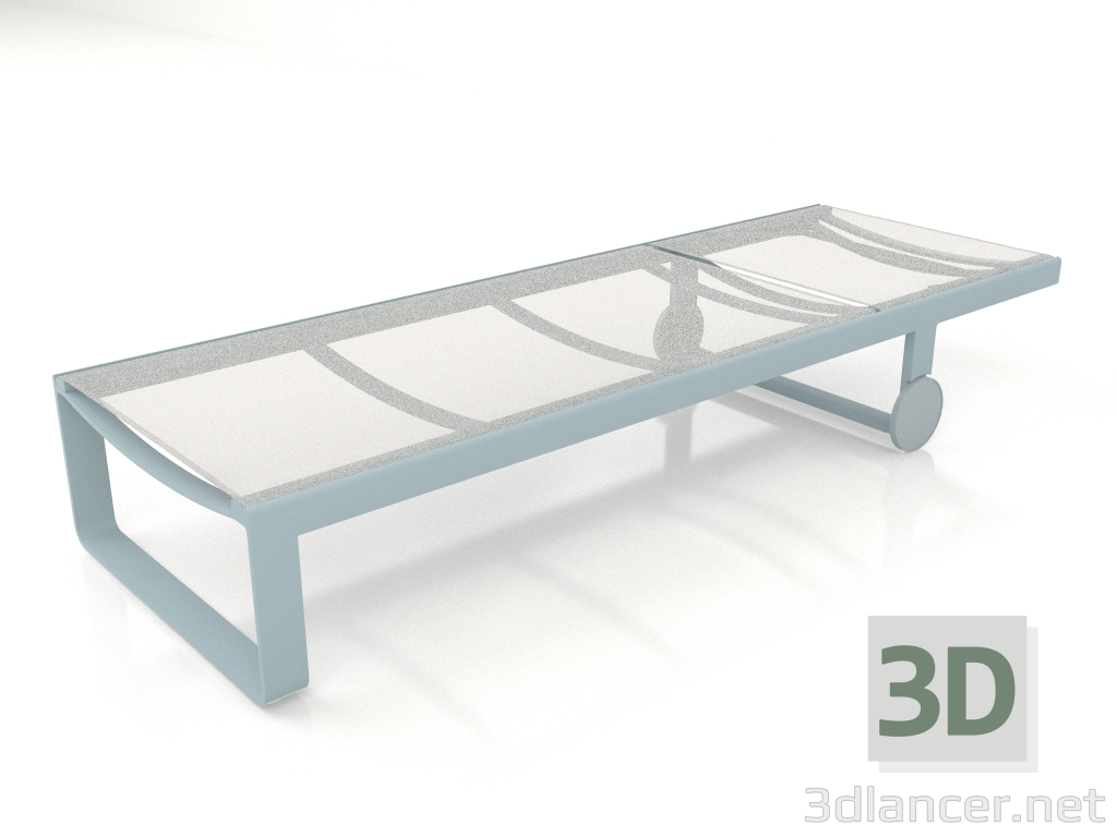 3d model Chaise longue alta (Gris azul) - vista previa