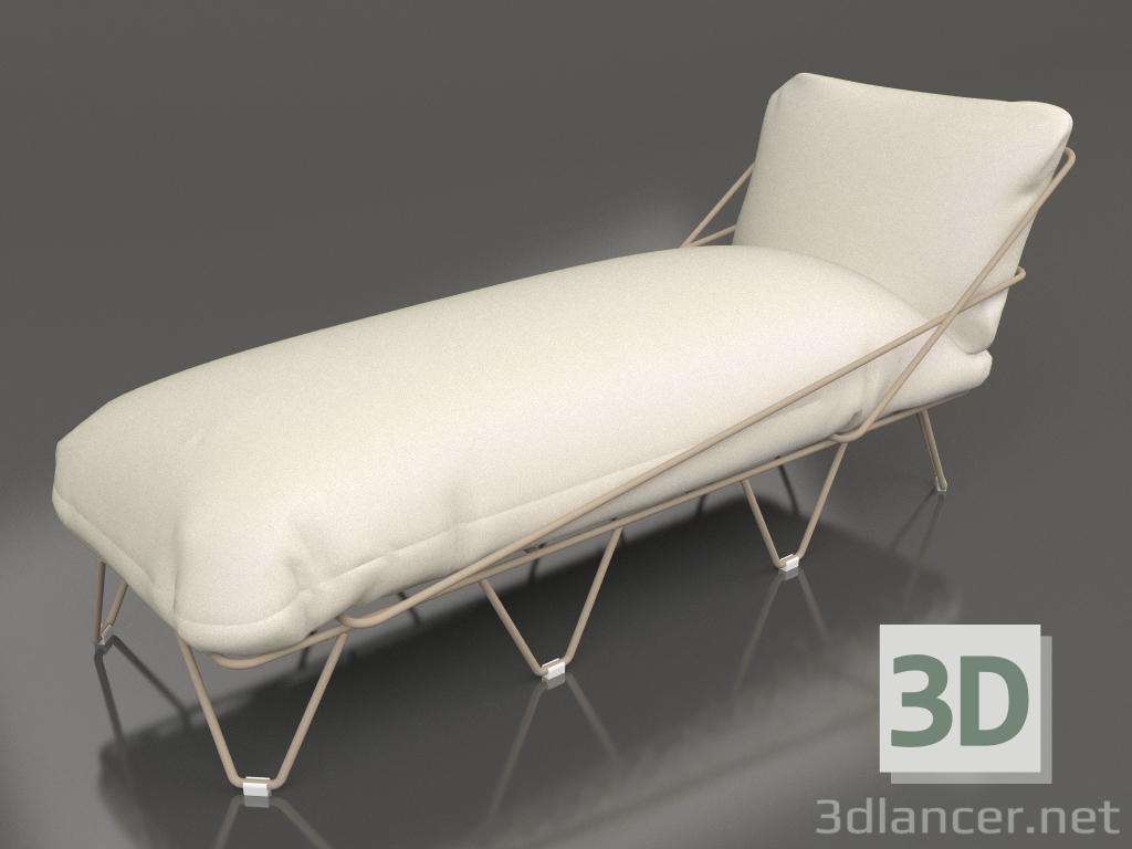 3D modeli Şezlong (Kum) - önizleme