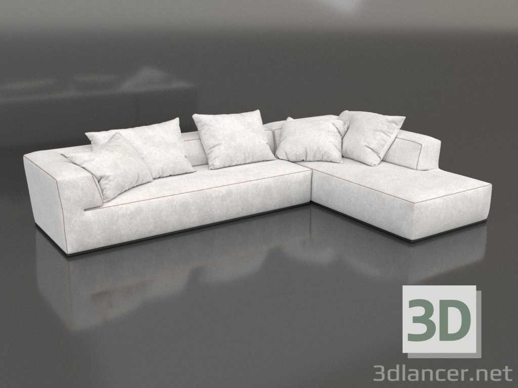 3d модель Диван Kano кутовий – превью