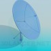 3D Modell Sat-Antenne - Vorschau