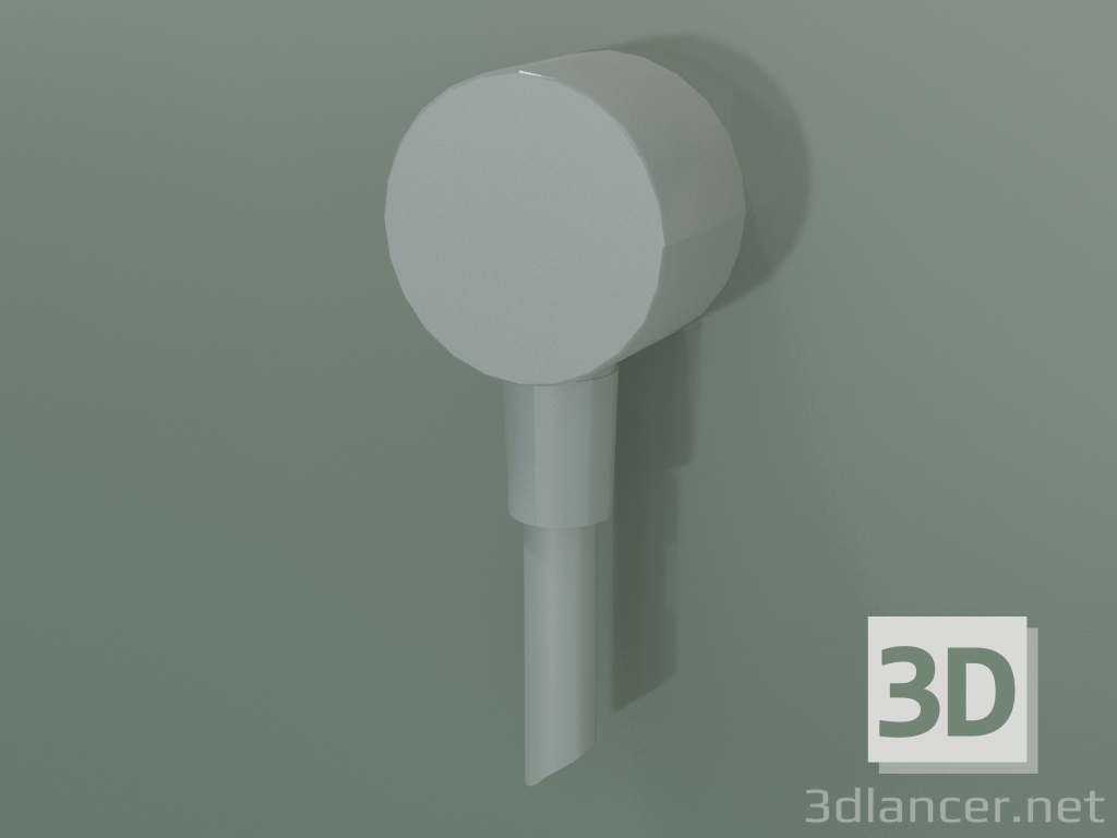 3d model Toma de pared redonda (óptica de acero inoxidable, 27451800) - vista previa