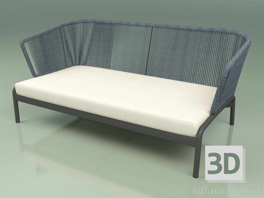 3d model Sofá 002 (Cordón 7mm Verde Azulado) - vista previa