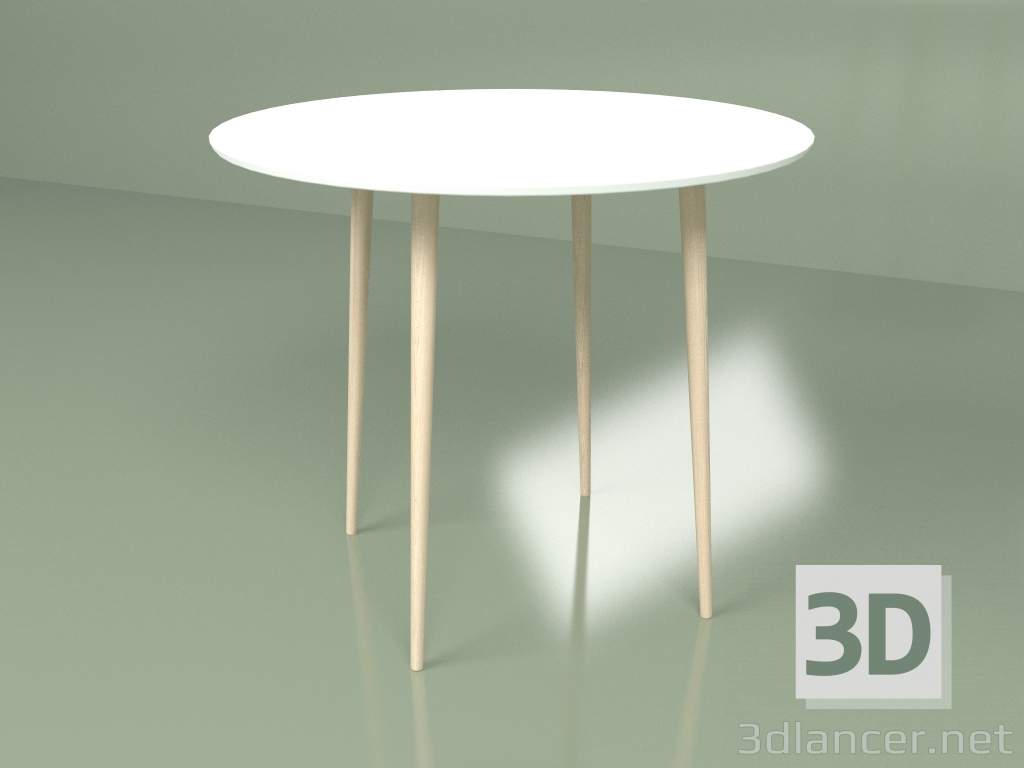 3d model Mesa de cocina Sputnik 90 cm (blanco) - vista previa