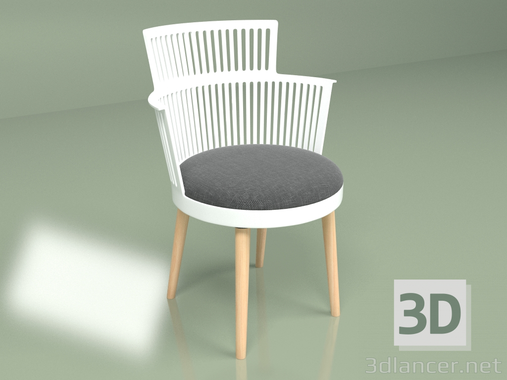 3d model Silla Trinidad (blanca) - vista previa