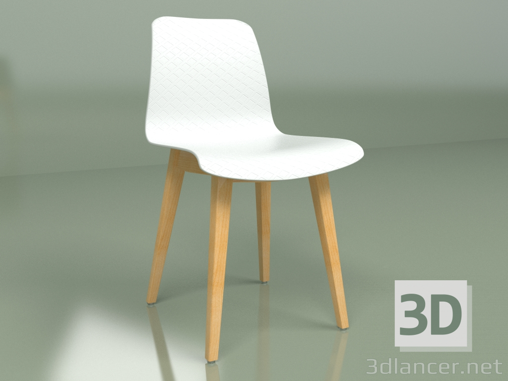 Modelo 3d Cadeira Thelma (branca) - preview