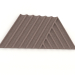 3d model 3D wall panel WEAVE (brown) - preview