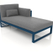 3d model Modular sofa, section 2 right, high back (Grey blue) - preview