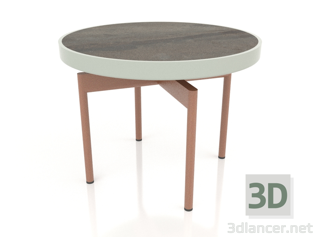 3D Modell Runder Couchtisch Ø60 (Zementgrau, DEKTON Radium) - Vorschau