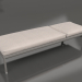 modello 3D Chaise longue (Grigio quarzo) - anteprima