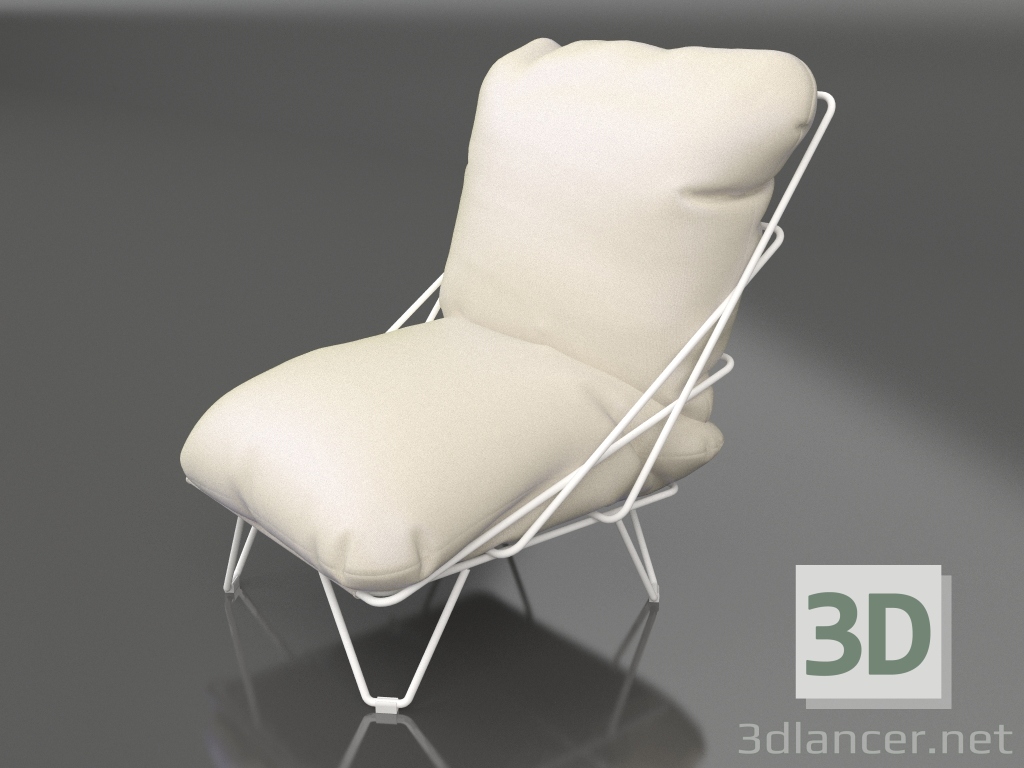 3d model Sillón (Blanco) - vista previa